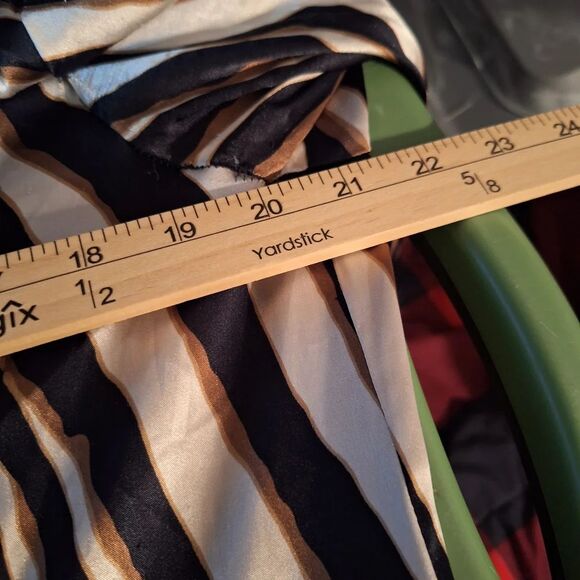 Chico's Black and Tan Animal Print Blouse - Picture 5 of 7